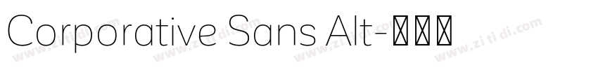 Corporative Sans Alt字体转换